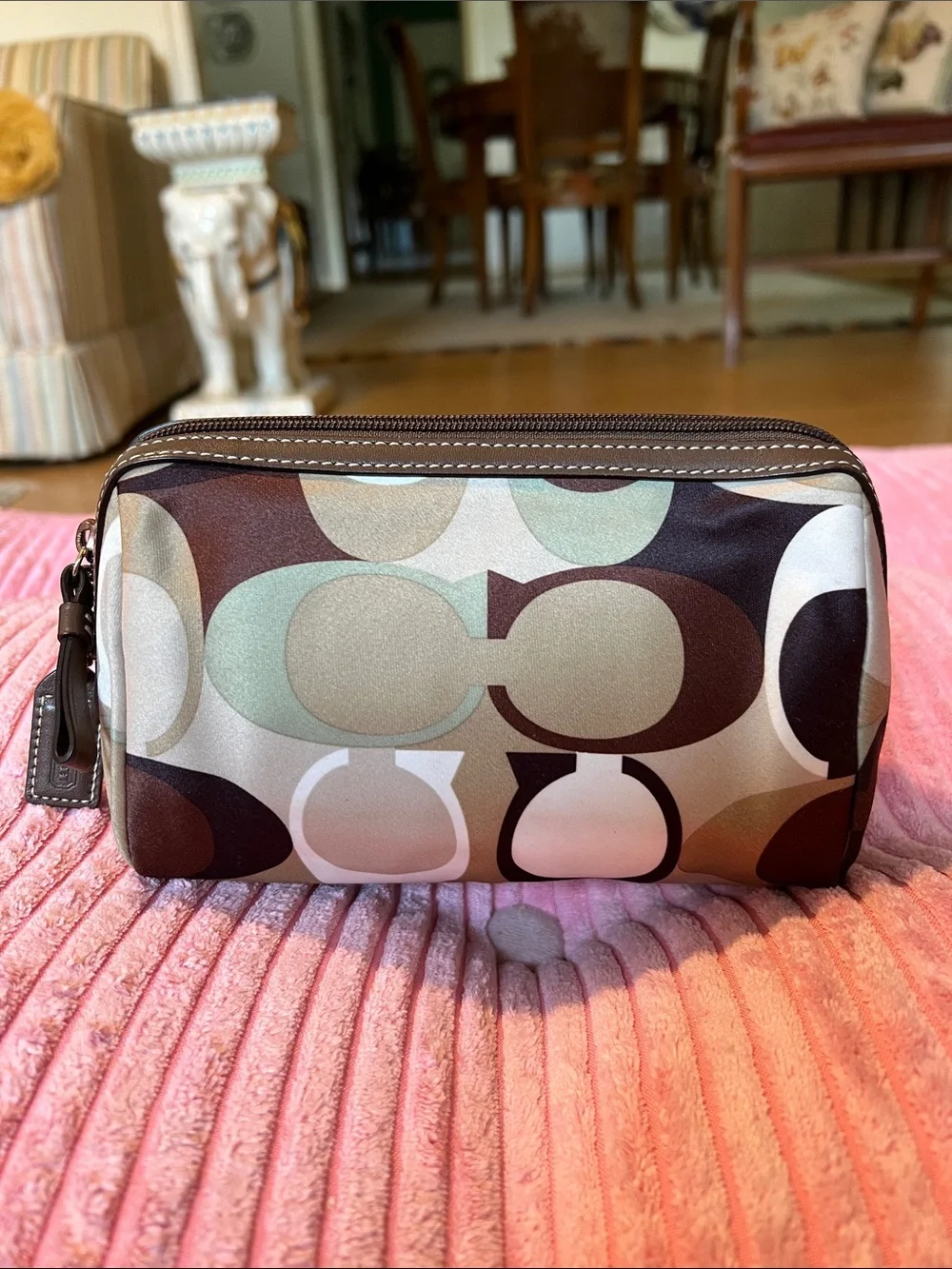 Coach 2007 Op Art Cosmetic Pouch-EUC